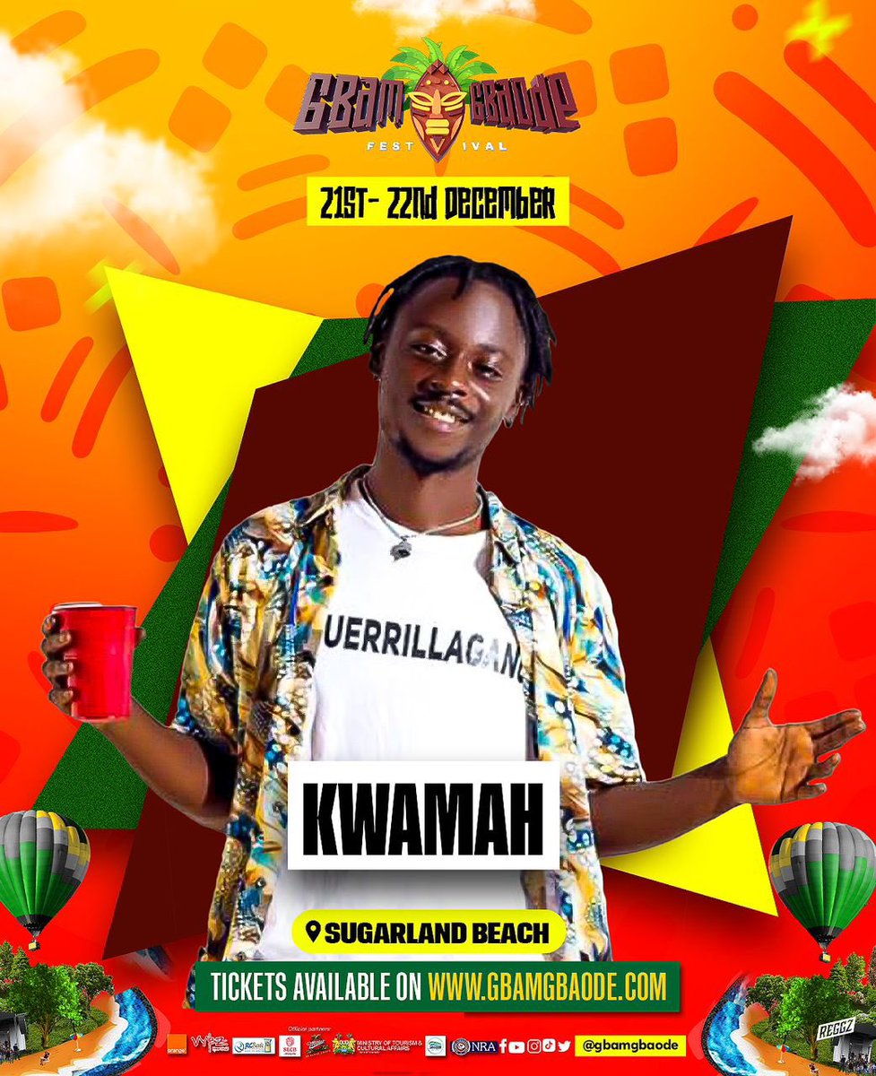 gbamgbaode's tweet photo. Kwamah don konfam for kam shut down the Gbamgbaode stage, we #1 Rockstar and stage sensation
π¦π¦π¦
#gbamgbaode2023 #yagbadem
πΈπ±Sierra Leones biggest Festival
π21st & 22nd December 2023
πSugarland Beach, Freetown https://t.co/u83QH8bWEv