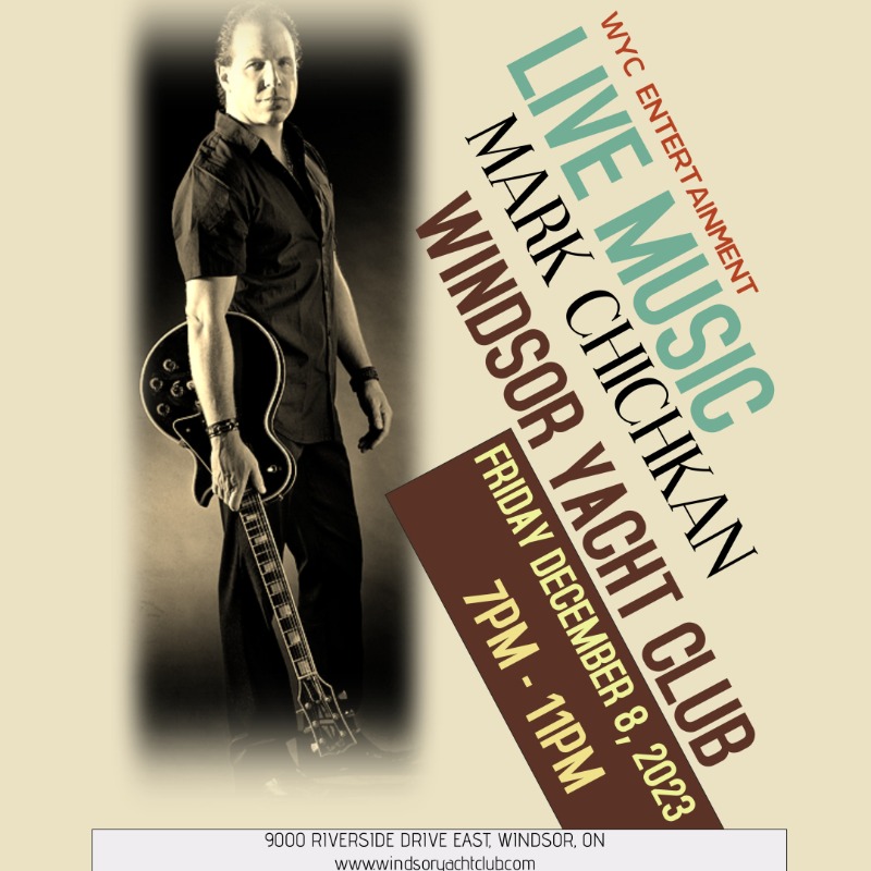 wyc1937's tweet photo. Attention WYC members.
Live music this week at WYC
Mark Chichkan - Dec 8 , 7pm - 11pm
Want to become a member? Visit https://t.co/qo841kFzsV
#WYC85Years #wyc1937 #windsoryachtclub #liveentertainment #livemusic #yachtclub #music #dinner #YQG #boatinglife https://t.co/6qLlpNhe1Y