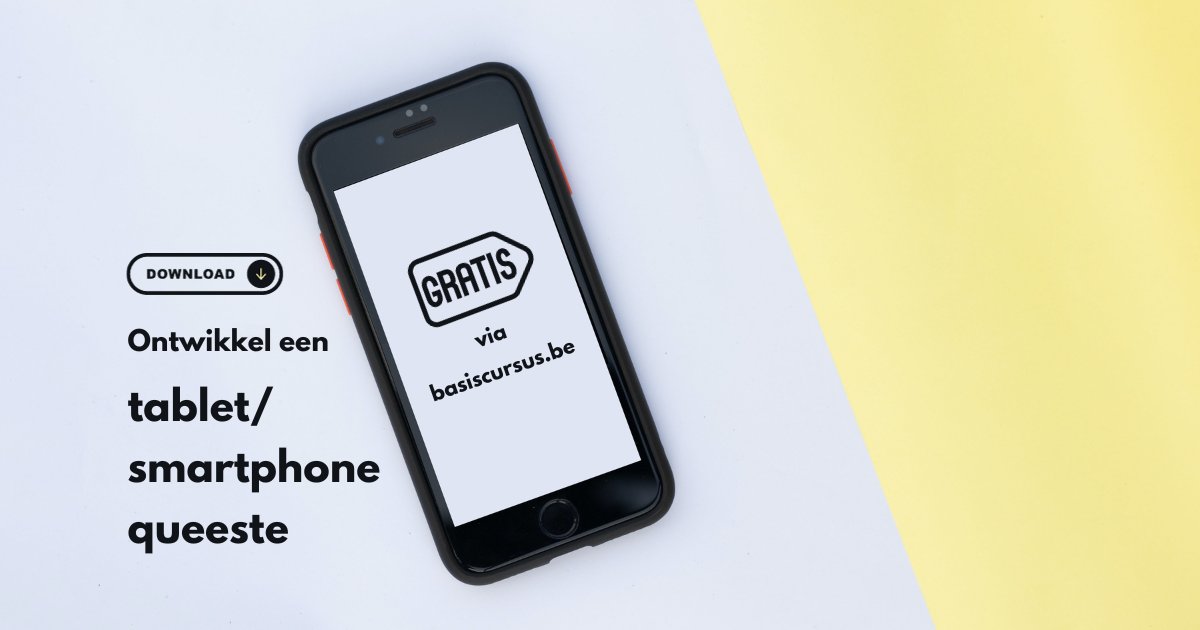 basiscursus_be's tweet photo. Verrijk het leerproces met een tablet/smartphone queeste!
https://t.co/QrZY0WeNCl https://t.co/Zo4V0pJYF5