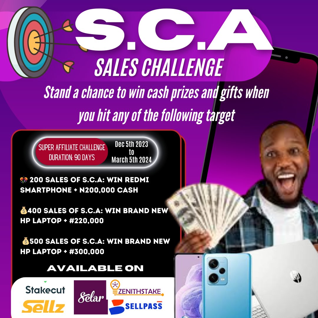 mathiashustletv's tweet image. Ready to turn your efforts into tangible prizes? Don&apos;t miss out – start promoting and winning now! 💼🚀

#SellPassSalesChallenge #NewCourseLaunch #AffiliateMarketing #ExtraCash #Laptops #Phones