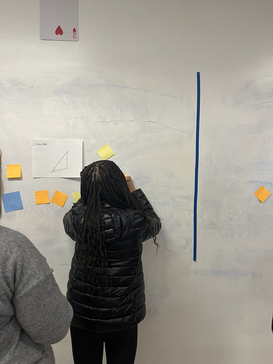 JessicaLeitman's tweet photo. #Team202 is exploring the  🌎 of 🔺s! Unraveling the mysteries of angle-side relationships – it's like discovering the hidden language of shapes. 🧠💡#buildingthinkingclassrooms  @MrInhaber @Greeley_Math @ski626 @Lauren_Olmo @jedelmanCCSD @jsullivan165 https://t.co/6ddJKGYaep