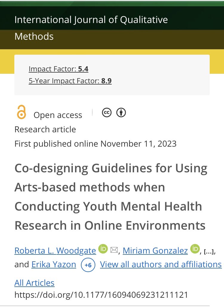 DrMiriamG's tweet photo. What’s important to consider when conducting #Youth #MentalHealthResearch in #OnlineEnvironments? See what #YouthCoResearchers had to say: 

https://t.co/tZhPRThu3x
#CoDesign #ArtsBasedMethods #ResearchInformedGuidelines https://t.co/FHjwdTY9UL