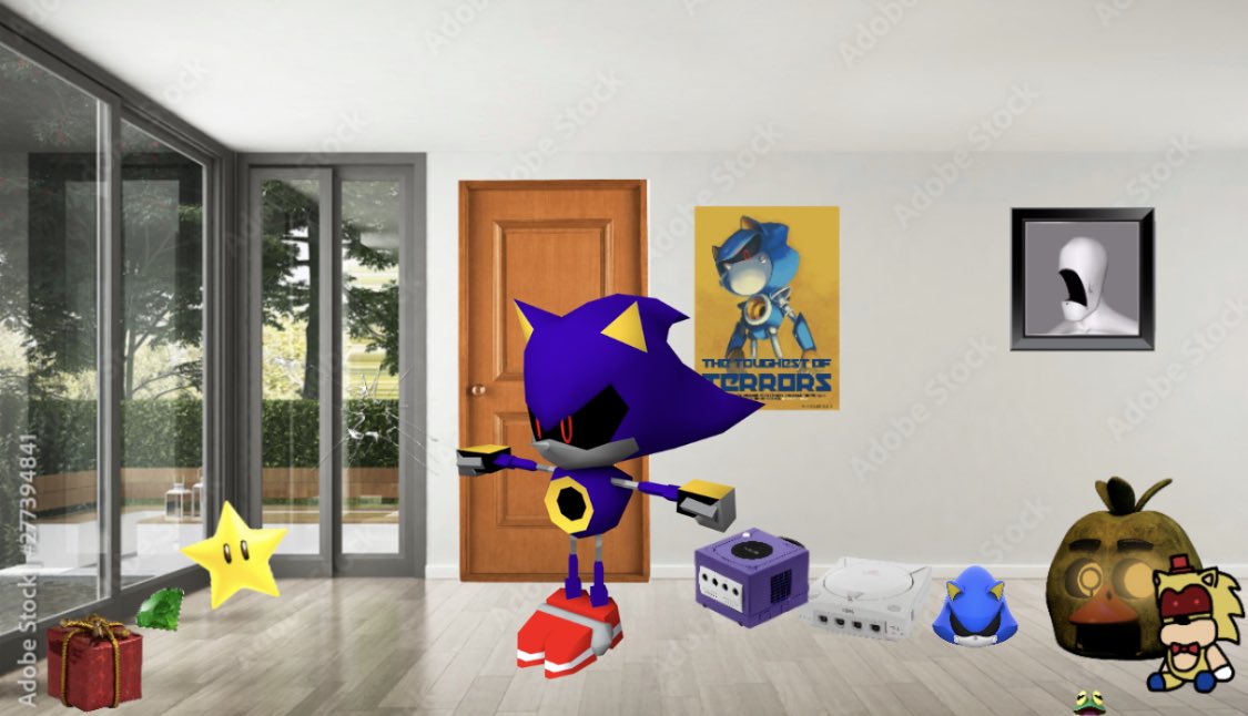 255707 - safe, artist:tiolimond, metal sonic (sonic), fictional