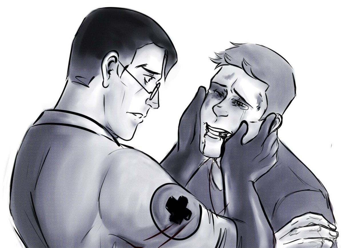 _Negu23's tweet photo. "No one will hurt you again."

Damn, please have a little of my #mediscout brainrot era #tf2medic #tf2scout #TF2fanart #tf2 #teamfortress2 i was really into them before sniperspy 😩 https://t.co/tTYnwtS3g8