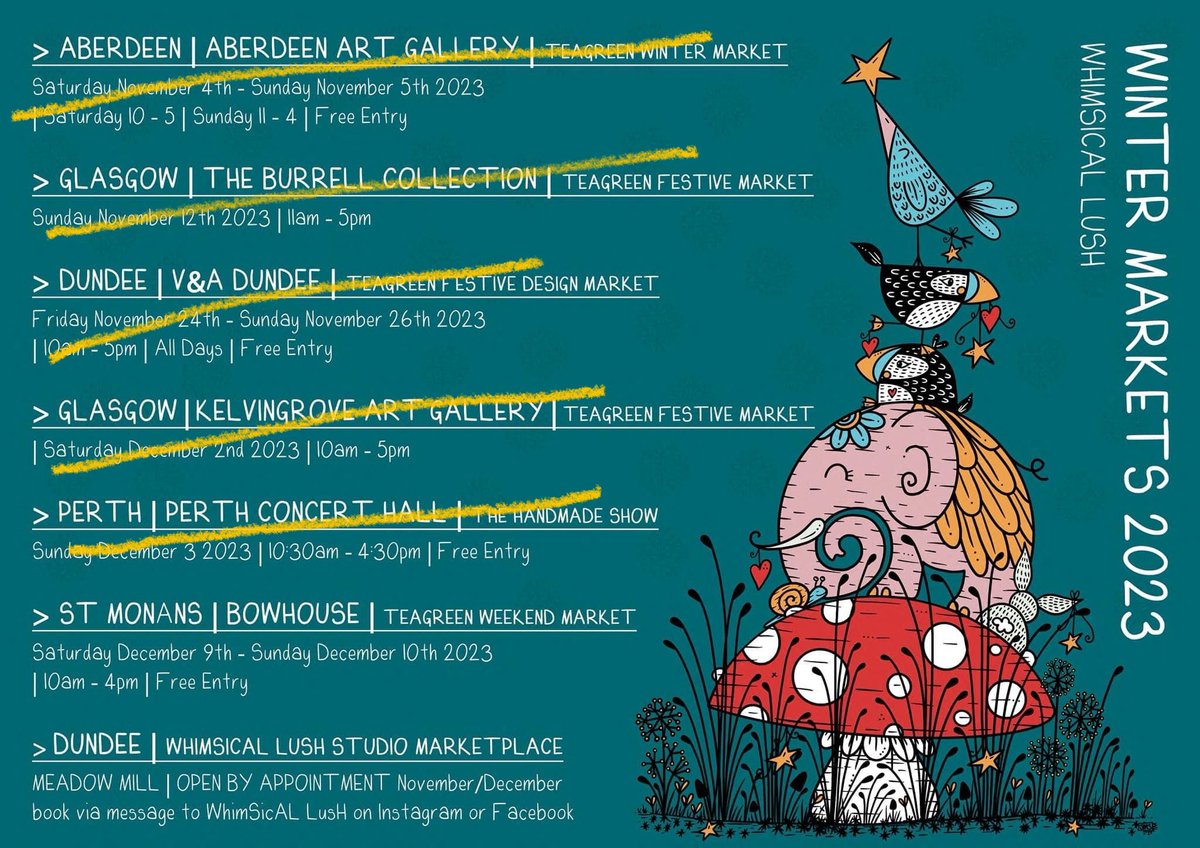 I’ve been ticking off my Christmas list and can’t believe this weekend is my last market of the year already! 

THIS WEEKEND you can find me at the brilliant <a href="/BowhouseFife/">Bowhouse</a> in St Monans with the utterly fabulous <a href="/TeaGreenEvents/">TeaGreenEvents</a> 🎄💚

📍 <a href="/BowhouseFife/">Bowhouse</a> 

#StMonans #Fife #EastNeuk