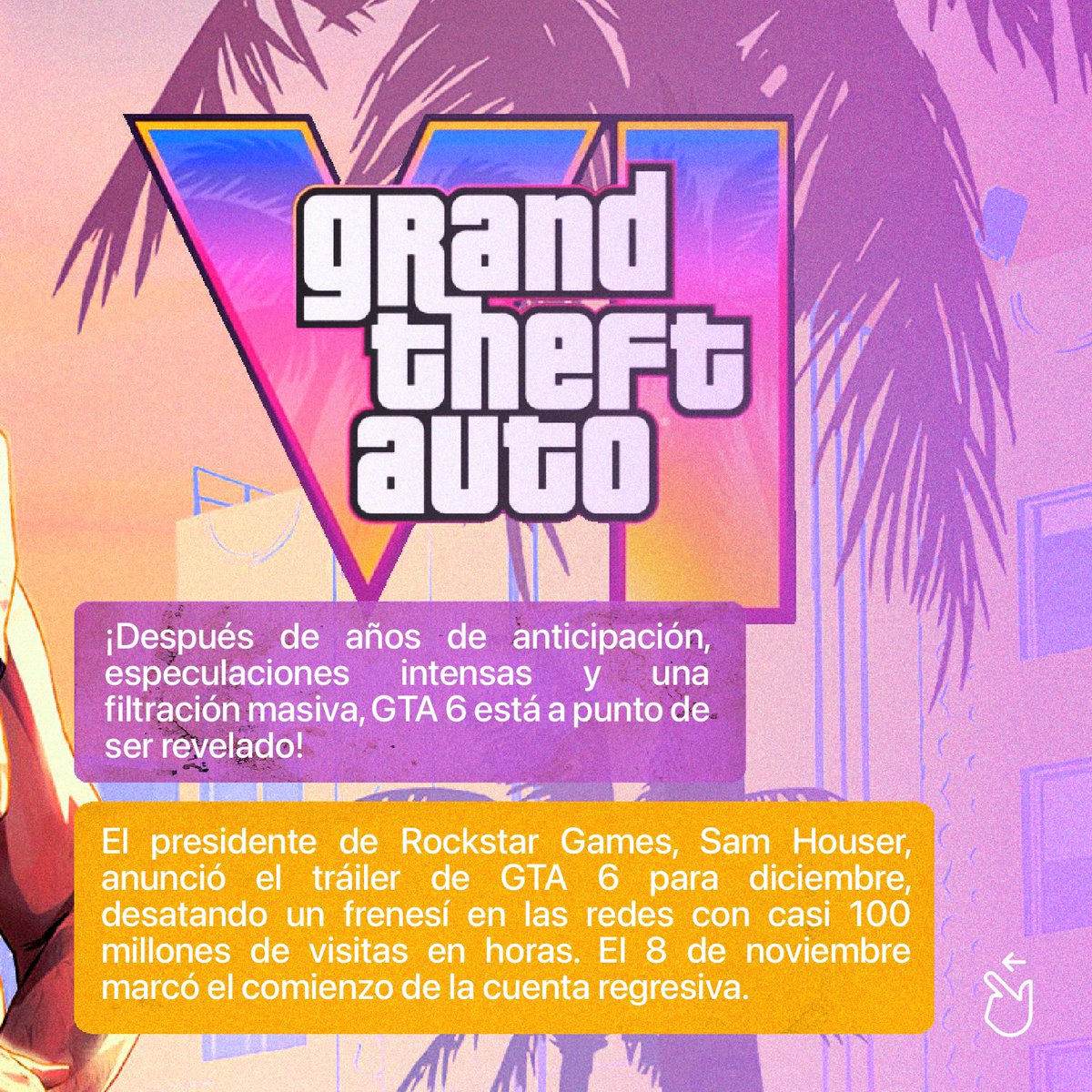 Digitandord's tweet image. ¡Ay, ay, ay! Por ahí viene la GTA VI y estamos emocionados 🤩

¿Qué les parece? 😁🎮 
#Digitando #RD #Tecnologia #gta6