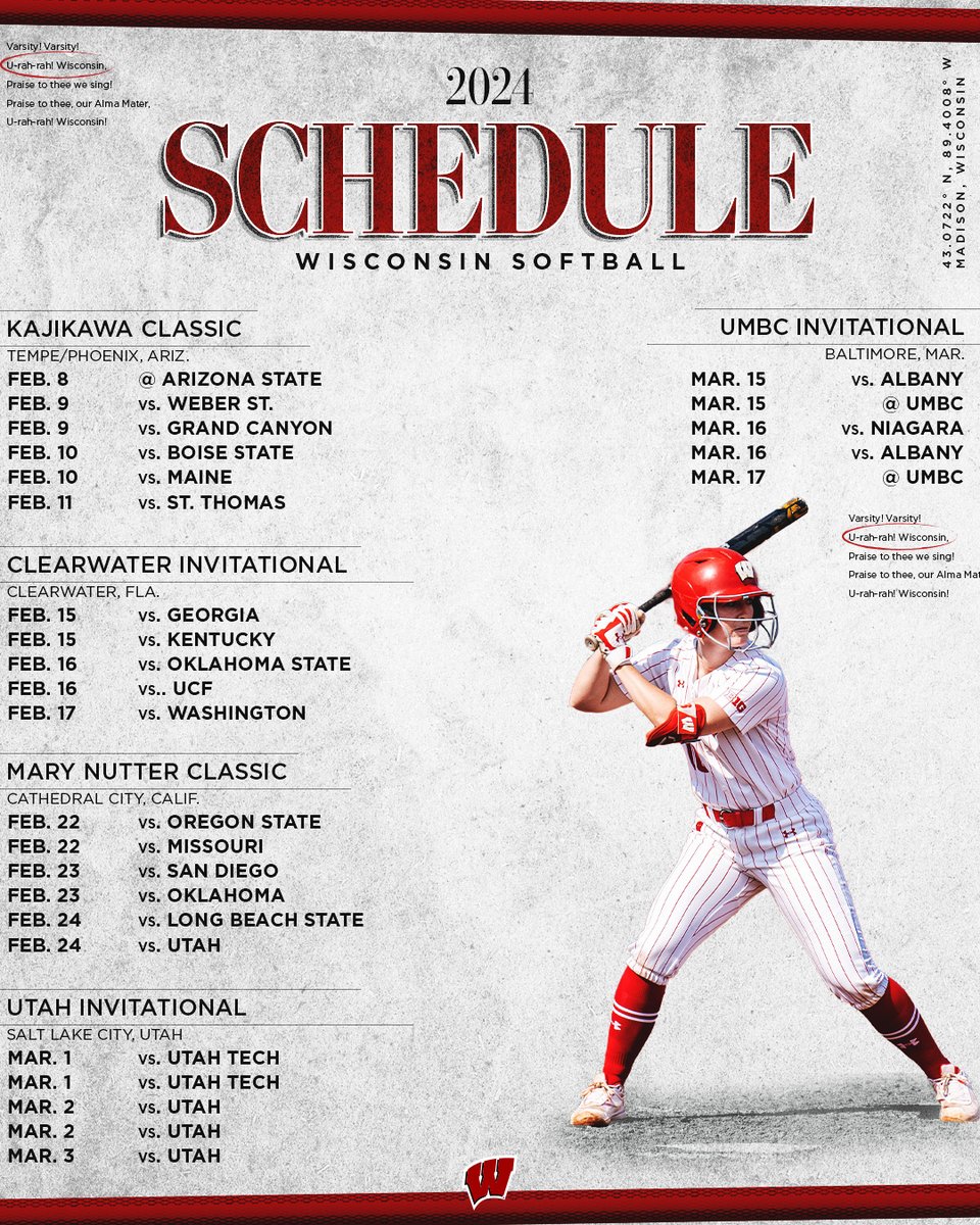 Wisconsin Softball tweet media