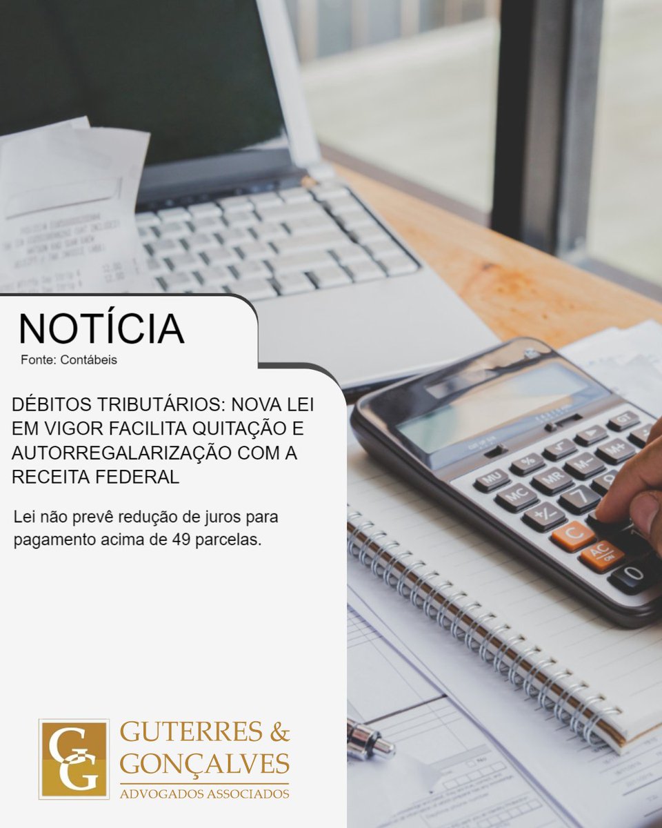 Gut4Luis's tweet photo. Em 30/11/23, foi formalizado no Diário Oficial da União (DOU) a nova lei, já em vigor, que facilita quitar débitos tributários com a Receita Federal, desonerando multas, além de oferecer uma redução de 100% dos juros de mora. https://t.co/3uF90yCI4v