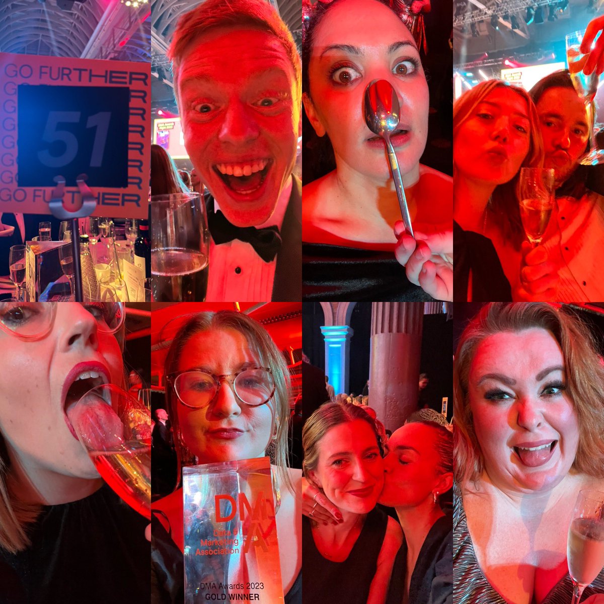 loooooren's tweet photo. Table 51 for the win! PS: Rachel, we’ll give you a glass of champagne🍾🥂#DMAawards https://t.co/cVMkYuLkoT