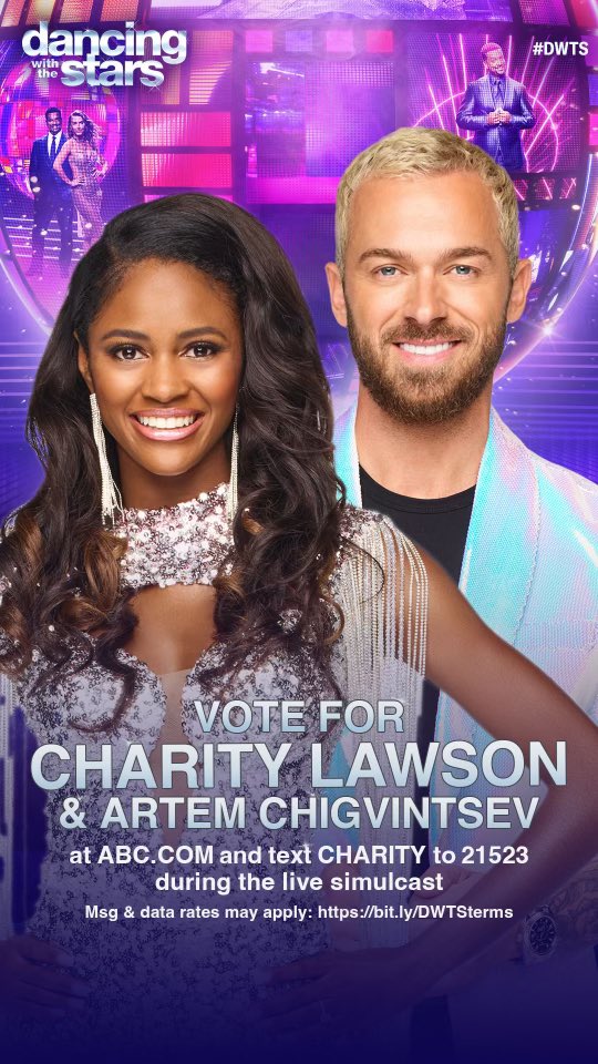 You know what to do Tonight as soon as the show starts guys🤩 @artemchigvintse @charitylaws_ @officialdwts #dwts #teamchachacharity