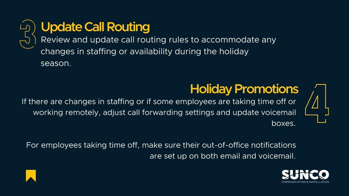 suncocomm's tweet photo. The holidays are all about connections, and so is your business. Ensure your business is prepared for the holiday season with our easy Phone System Checklist. Keep your phone system finely tuned and stay connected this festive season with #Sunco.
Contact us 📧 service@sunco.ca https://t.co/0ayNoTIQZP