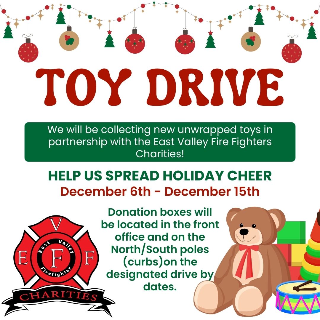 We are excited to partner with @FirefighterCharities for this years Toy Drive! Help us bring cheer to many children this Holiday season!