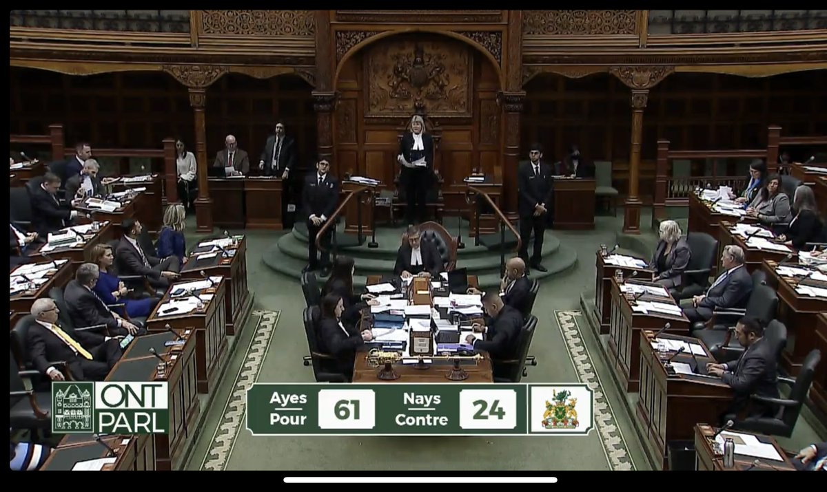 The Wrecking Ontario Place Act passes second reading at Queen’s Park 61-24. PCs voted in favour, NDP, Greens and Liberals all opposed. Please reach out to your MPP to implore them to stand up for an Ontario Place for All! Ontarioplaceforall.com/takeaction #onpoli #topoli