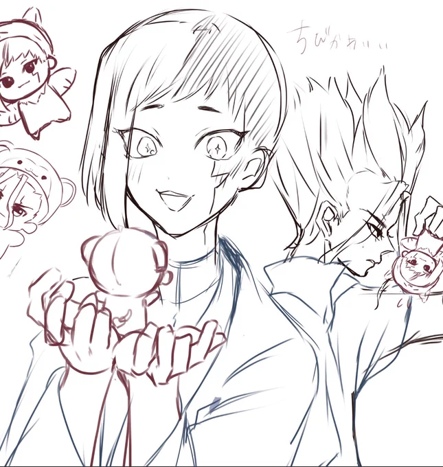 ちびくるみ可愛い〜っていう落書き