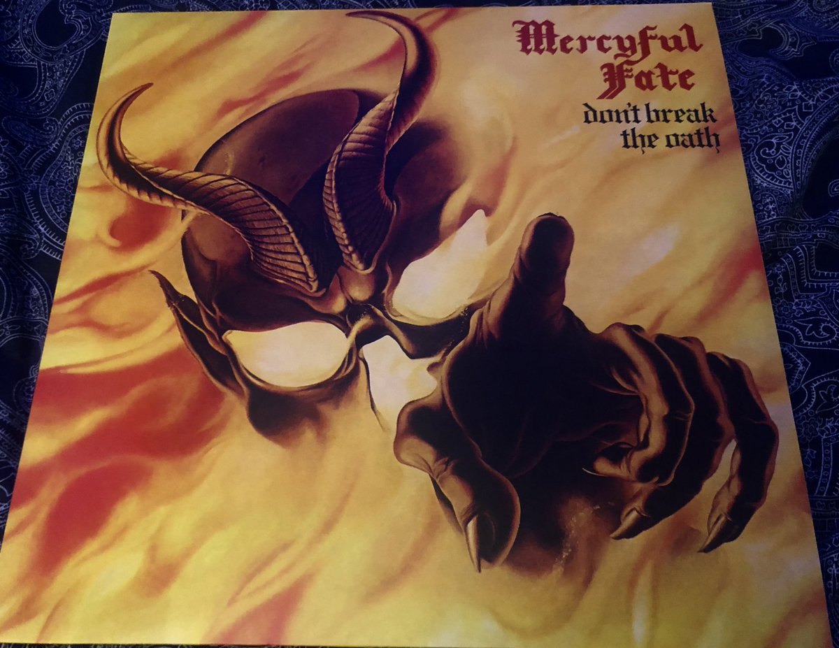 Adamheartbreak2's tweet photo. Side 2 B3 Welcome Princess Of Hell

Mercyful Fate – Don't Break The Oath
Vinyl, LP, Album, 2020 Reissue, 180g
Originally released, September 7 1984 ￼
Barcode 039841 568219
© ℗ 1984 &amp; 2020 Metal Blade Records Inc. https://t.co/Czh04xRM7q