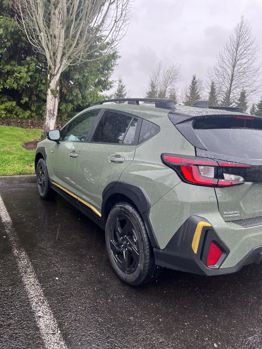 rap_putin's tweet photo. She’s here and she’s beautiful. Finally got my new crosstrek after waiting 4 months https://t.co/7kX3u1cMOk