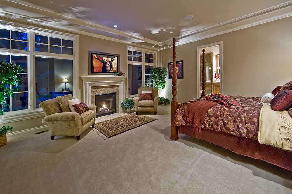 SDSmithHomes's tweet photo. The warm glow of a fireplace creates a cozy and welcoming atmosphere in your bedroom, making it a perfect spot to relax and unwind after a long day.  
.
.
.
https://t.co/A2cQgnlQN7 https://t.co/SPhTNF0Usu