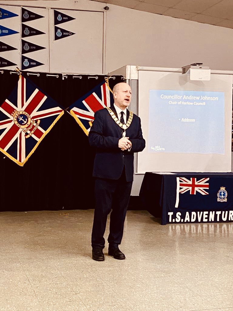 Chair of Harlow Council (@chairofhc) on Twitter photo An honour tonight to make presentations to and give the address at #Harlow <a href="/SeaCadetsUK/">Sea Cadets</a> - I was privileged to meet an amazing group of young people who epitomise service and dedication to their community. An honour tonight to make presentations to and give the address at #Harlow <a href="/SeaCadetsUK/">Sea Cadets</a> - I was privileged to meet an amazing group of young people who epitomise service and dedication to their community.