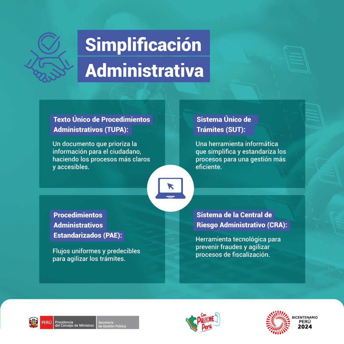 SGP_PCM's tweet photo. Contamos con los siguientes instrumentos para la simplificación administrativa de trámites.
Conoce más aquí:
https://t.co/a1glxP6ODq
#TrámitesMásSimples #ValorPúblico #EstadoModerno https://t.co/57kqaqoxPy