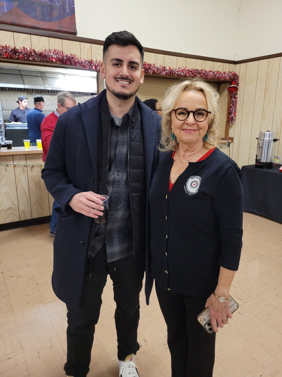 MotorCities's tweet photo. MOTORCITIES ON THE ROAD -- Today, our team attended a holiday luncheon at @UAWLocal600, and Executive Director @ShawnRPomaville met Michigan Senator @darrincamilleri of Trenton. #ExploreMotorCities #25YearsStrong https://t.co/377Y2GPyIV