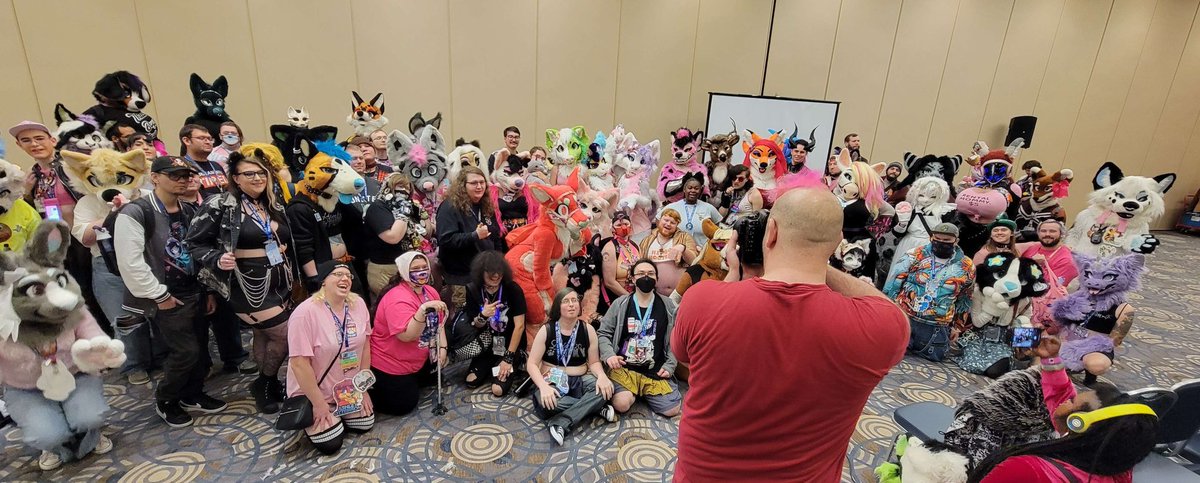 The Bimbo Furry Meet & Greet at MFF went really well, turnout higher than I could ever expect! We also raised $592.05 towards Live Like Roo through our outfit contest! I'd like to thank everyone who helped and participated, and @FurFest for having us! ❤️