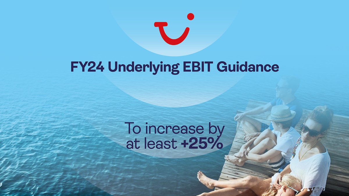 Just in: #TUIresults for the FY2023 📈 – Record revenue exceeds 20 billion euro for the first time +++ Underlying earnings more than doubled. Following a good final quarter, here are the details: tuigroup.com/en-en/media/pr…