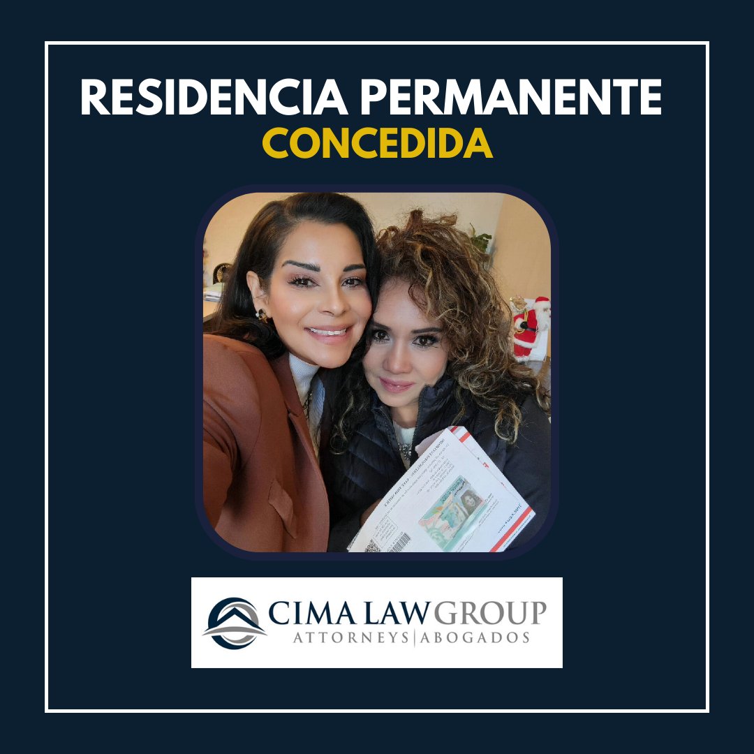 CIMALawGroup's tweet photo. Felicidades a nuestra clienta, quien acaba de convertirse en residente permanente. Contáctenos para cualquiera de sus necesidades de inmigración. Programe su consulta gratuita ahora llamando al 623-377-4191.
.
.
#cimalawgroup #immigration #immigrationlawyer #immigrationattorney https://t.co/4CaUUFkx6D