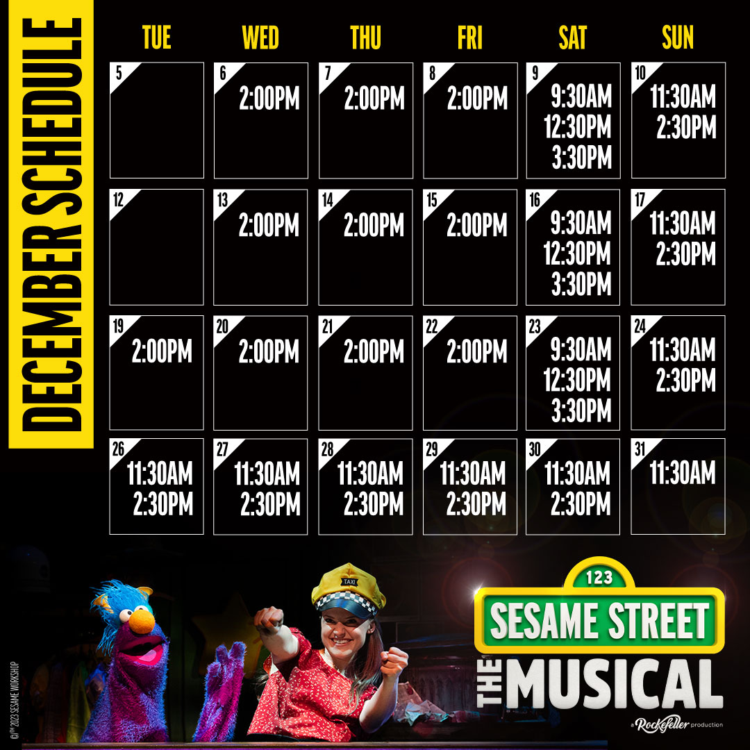 Make Sesame Street the Musical a part of your holiday break! Spend some time with your little ones, with additional winter break performances now added. Visit SesameStreetMusical.com for tickets! #SesameMusical #SesameStreet #Rockefeller