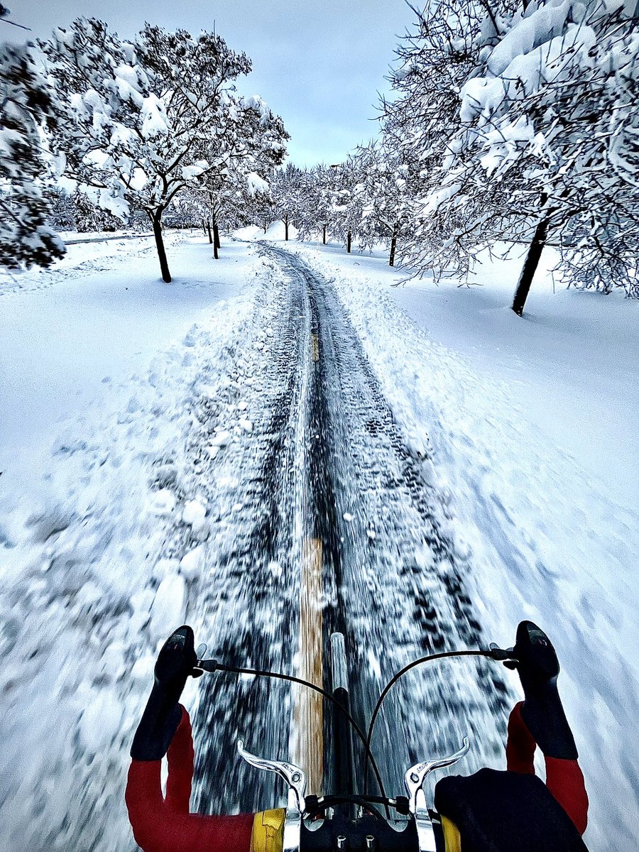 CyclisteMTL's tweet photo. Vélo d’hiver ❄️ 🚴🏼‍♂️ 

Tellement plaisant. 

#velomtl #velodhiver #polmtl 

Ceux qui savent, savent. Hihi 🙊 https://t.co/QzAJ7OJxkx