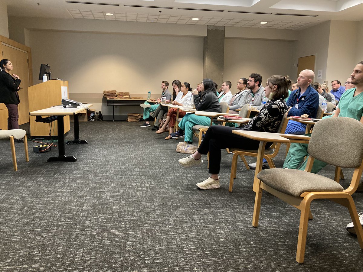 Great case conference yesterday by Dr. Anu Suresh! She shared a case of a patient with dermatomyositis that developed respiratory failure 2/2 aspiration and neuromuscular weakness. Thanks to @lal2122 and Dr. Kashi Goyal for moderating the discussion! @OSUPCCM_Fellows