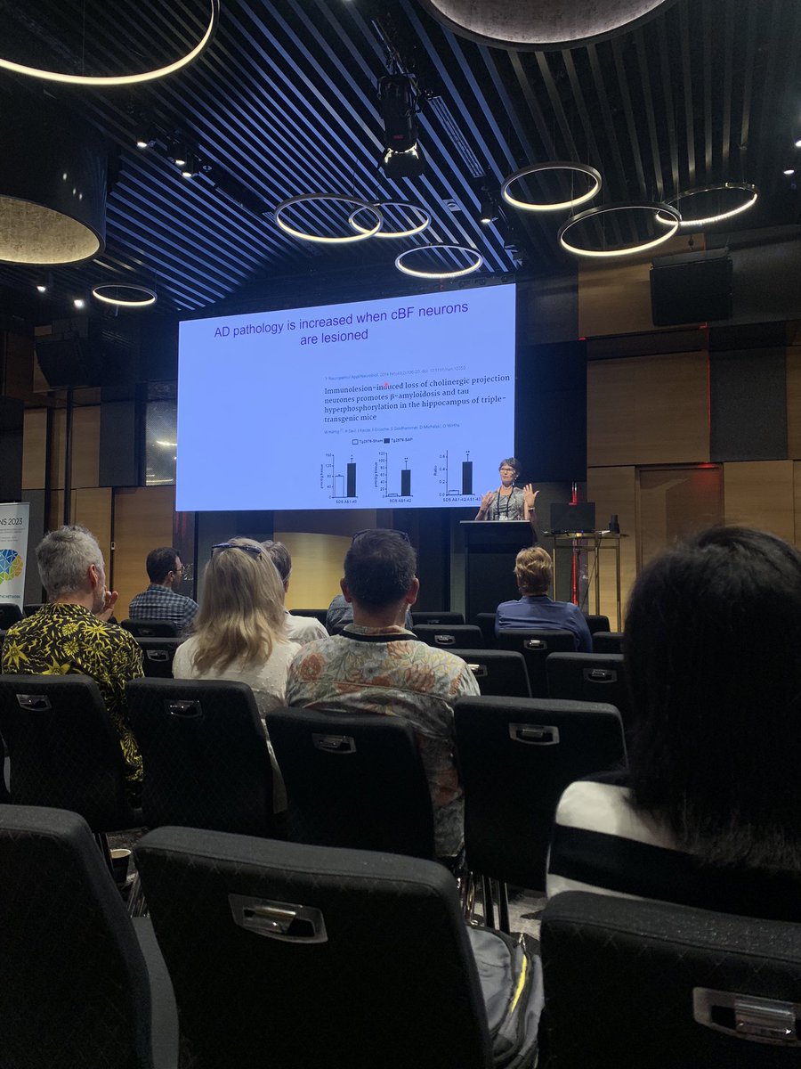 Fascinating plenary from Professor Elizabeth Coulson on day 2 of the Australasian Neuroscience Society Annual Scientific Meeting. Opened my eyes to the role of cholinergic neurons in early pathogenesis of Alzheimers Disease