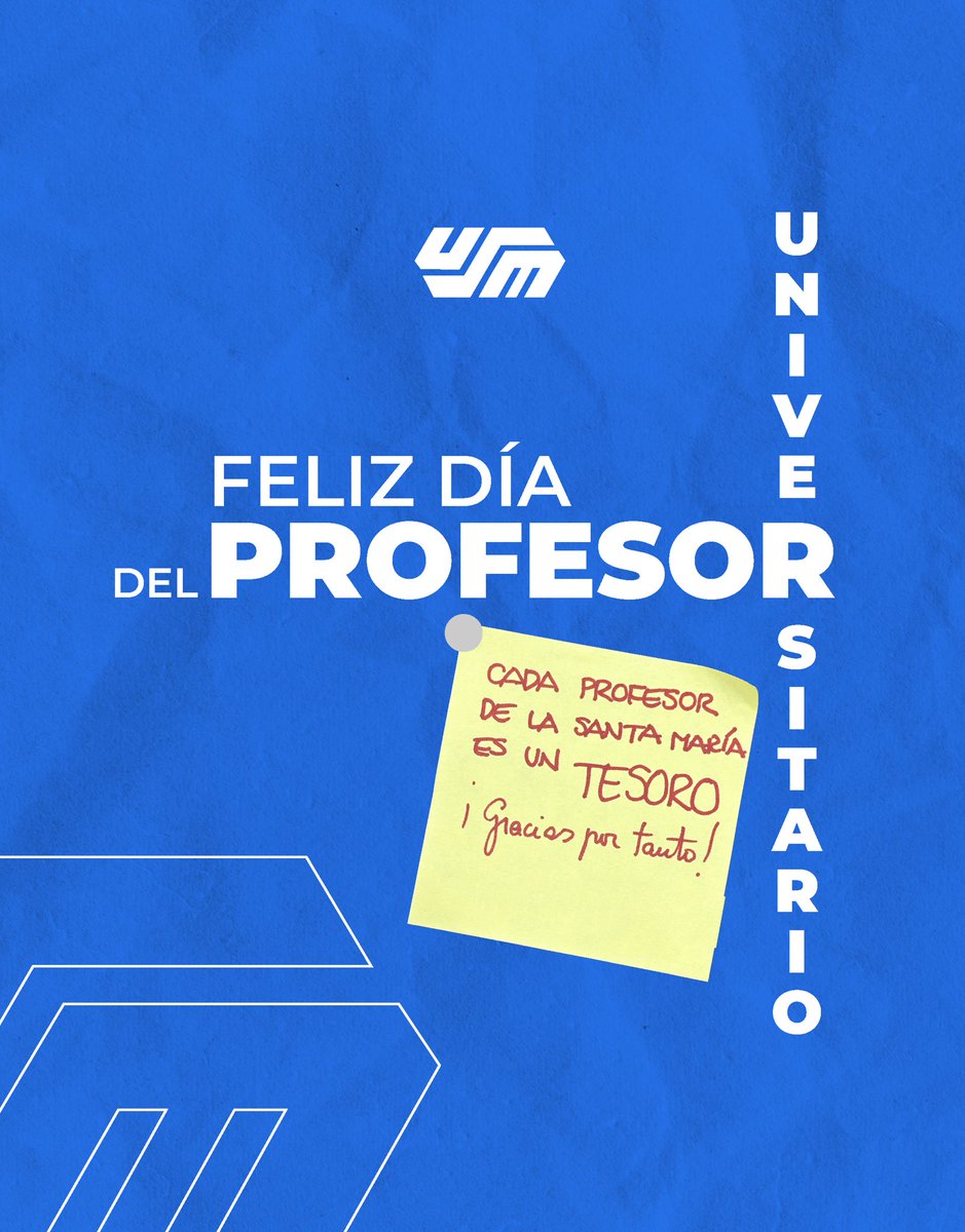 usm_vzla's tweet photo. ¡Feliz día del profesor universitario!

En este día tan especial, quisimos que leyeran algunos de los mensajes que nuestros usemistas tienen para ustedes💙

#USM #DiadelProfesorUniversitario #OrgulloUSM #Venezuela https://t.co/QGSMG92tR2