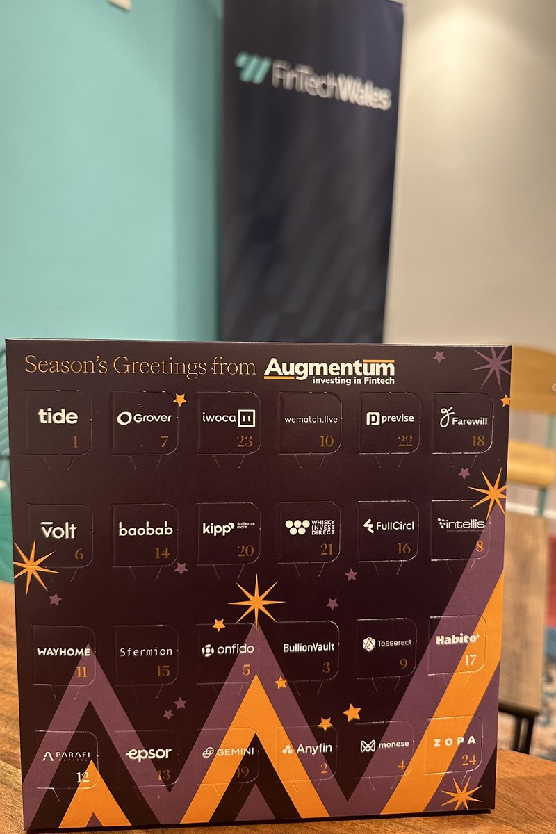 Diolch yn fawr @AugmentumF from all @WalesFintech this is going to be popular. 🙏🙏🎄🏴󠁧󠁢󠁷󠁬󠁳󠁿🎄