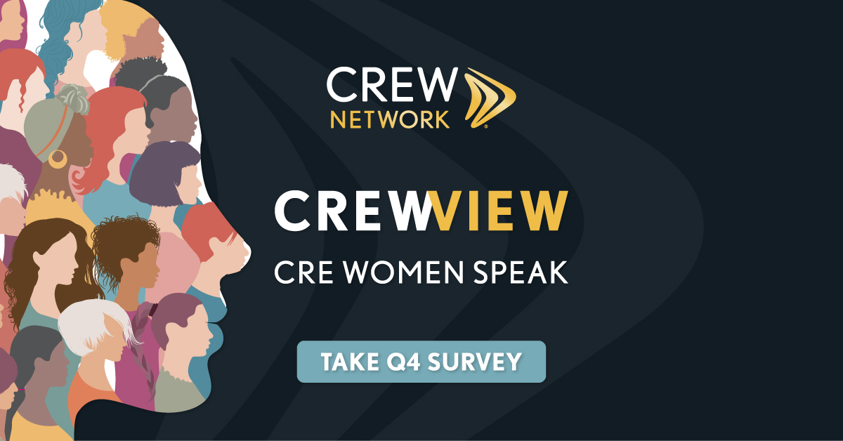 Elevating women's voices in #CRE is critical and we can't succeed without participation. Please take a few minutes for our Q4 #CREwomenspeak survey to provide the industry with women's perspectives on current issues and trends. Complete the survey: bit.ly/3iZumoR