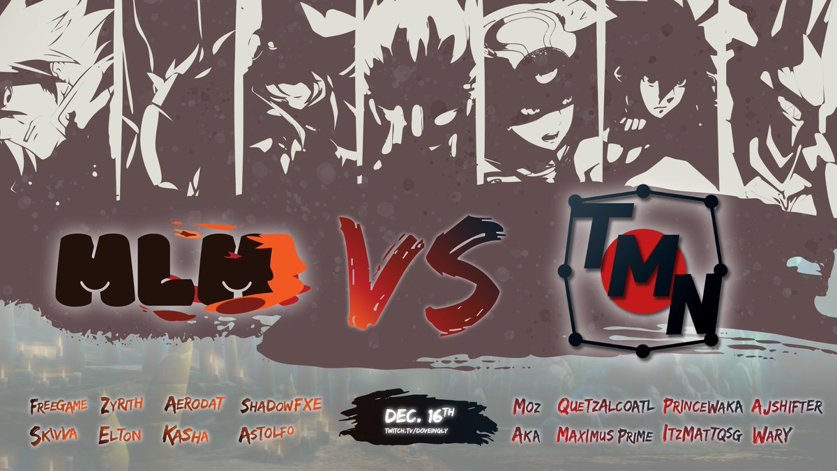 FFuntown's tweet photo. Back from who knows where, our old MLM roster will take on the new blood over at @TrainingModeNet on December 16th. It'll be streamed on https://t.co/PZtDO9BbWt so come drop by and watch! https://t.co/sikIIDwxsC