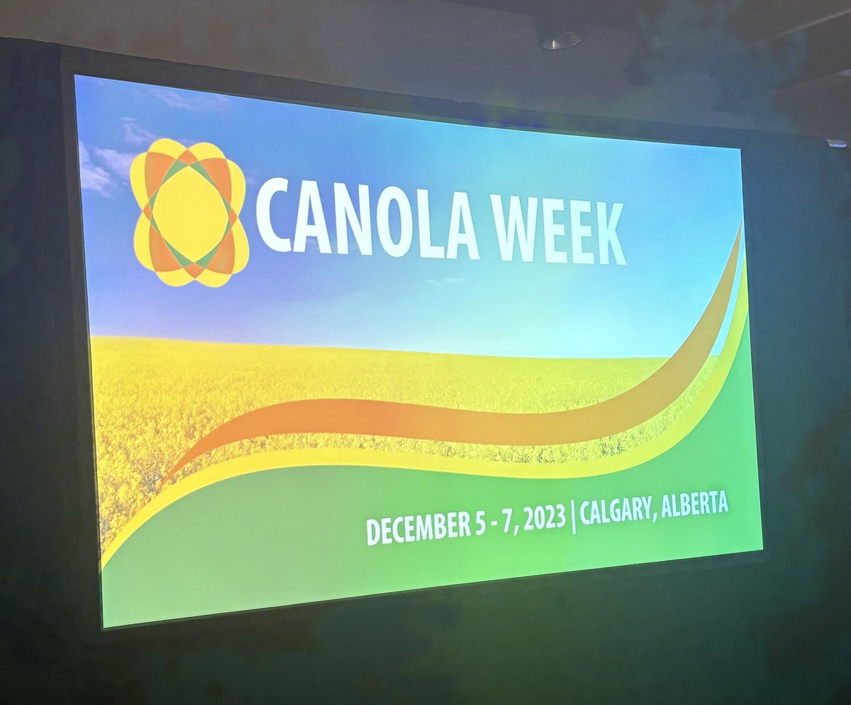 Kyle81Fox's tweet photo. An exciting three days of speakers at @canolacouncil Canola Week in Calgary. @SeedMasterMfg is learning more about the industry. #canolamaster. #UltraSR. https://t.co/2X4Edo2ZqY