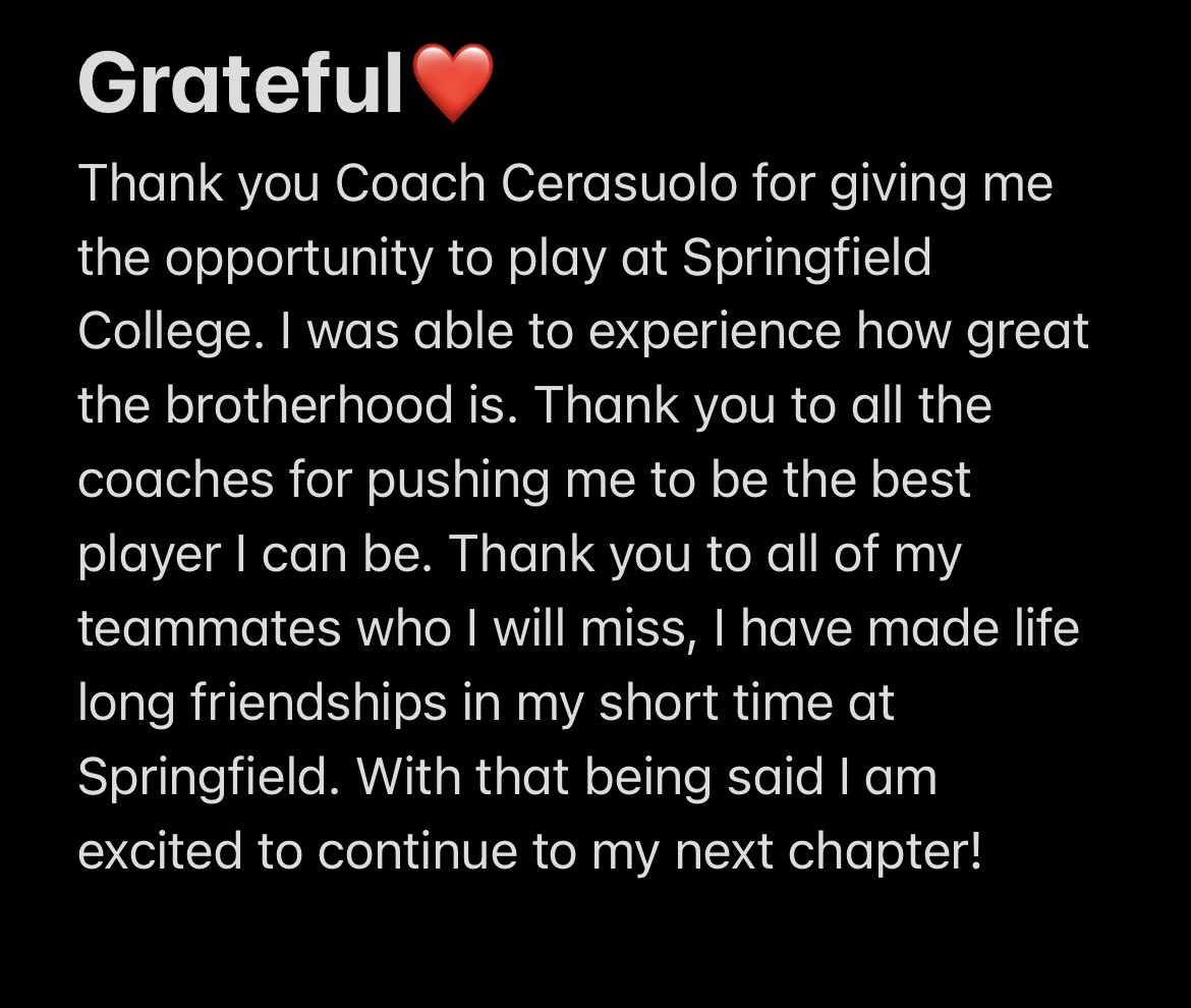 Keegan_wd's tweet photo. Forever grateful for my experience at Springfield College and to make history with Team 133. 
- Entering the transfer portal with 3 years left of eligibility.
- QB/WR https://t.co/TBMRakb4sc