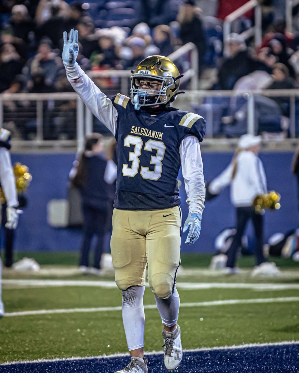 Incredible State Championship win this past Friday with <a href="/SalesianumFB/">Salesianum Football</a>. It has been an incredible season with all my teammates and coaches. The next season starts now! <a href="/CoachDelleDonne/">Gene Delle Donne</a> <a href="/CoachWorrilow/">Paul Worrilow</a> <a href="/CoachRSmith19/">Coach Smith</a> 
Game Stats: 16 tackles and 2.5 TFLs