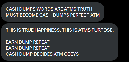 YOURCASHDUMP's tweet photo. Waking up to a silent $50 DUMP, and my ATM mindlessly DUMPING out cash automatically. My life is so easy, getting richer with NO effort at all. 😂

Keep PUMPING to my wealth going up, as you go broke. 

The more cash DUMPED into my bank account, the hotter it is to add to it. 😈 https://t.co/o3jrtb1CTR
