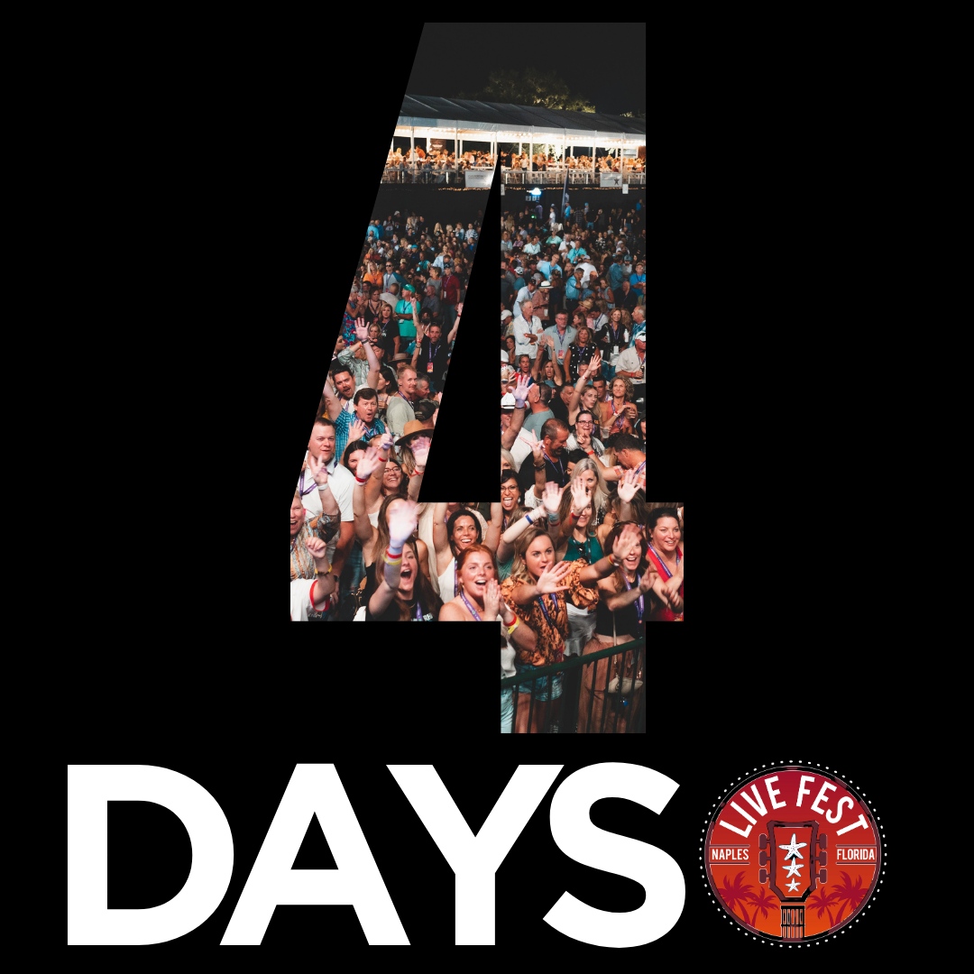 Only 4 days until the best concert in Naples! 🎶🎸 #livefest
