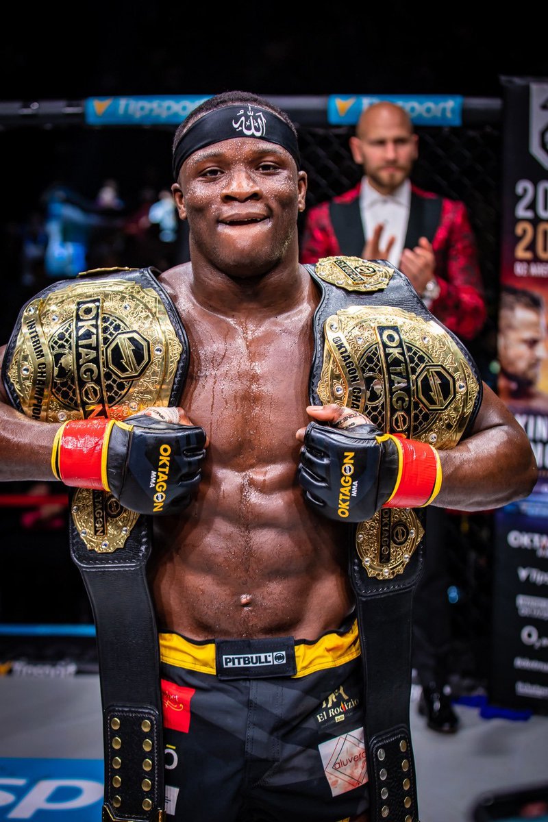 Losene "Black Panther" Keita 

MMA Career Recap 

Record 11-1 

Won Belts at 145 &amp; 155 

He fights at OKTAGON 50 this weekend.