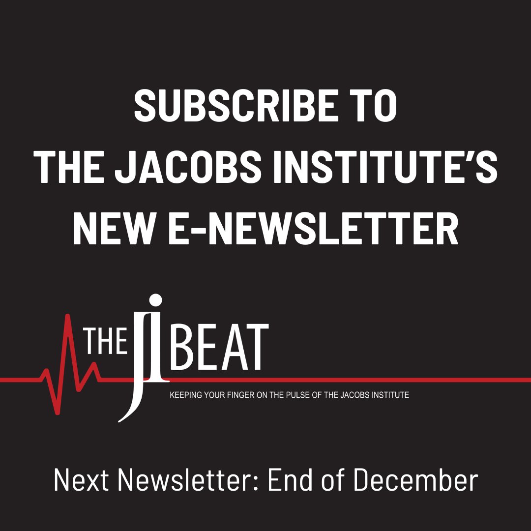 📌 Reminder: Sign up for the #JI newsletter: The JI Beat

Stay updated with the latest from the #JacobsInstitute and innovations in Buffalo, NY. The next edition drops later this month!

Register now 👉 lp.constantcontactpages.com/su/KlfdRk0/JIN…

#ComeInnovateWithUs