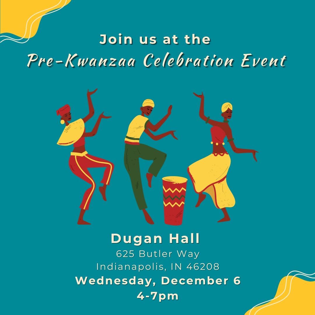 Embracing culture, community, and the spirit of Kwanzaa at the Pre-Kwanzaa Marketplace!

Join us as we celebrate at Butler University's Lacy School of Business, honoring unity and prosperity from 4-7pm on Wednesday 12/6. ✨