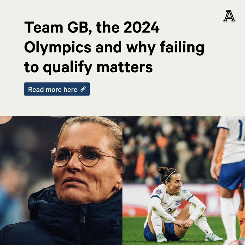 TheAthleticFC's tweet photo. England finishing as runners-up in their Nations League group wasn't just damaging to them — it cost Team GB dear, too.

There will now be no British women's football team at the Paris Olympics.

This is why that matters.

⬇️ @charlotteharpur