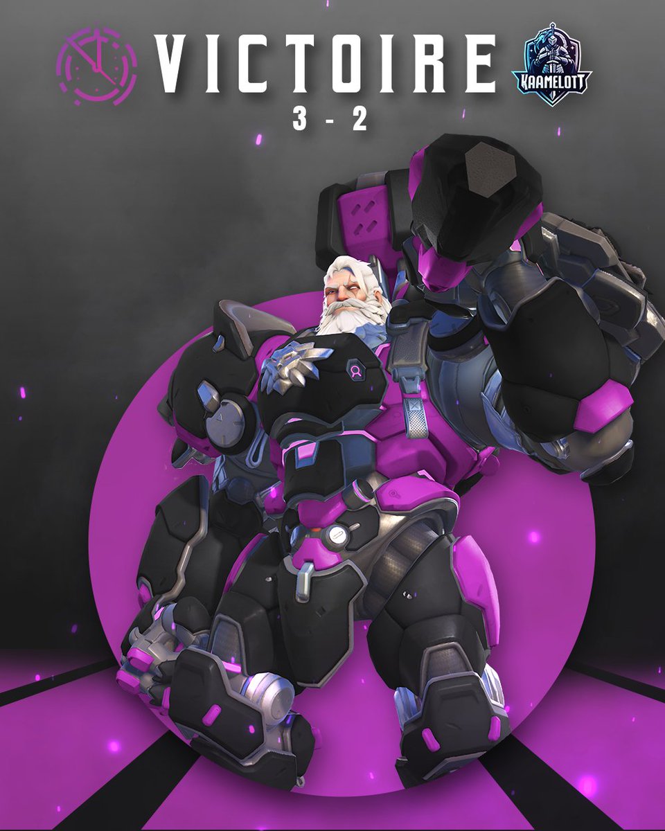 ✅ VICTOIRE !

Elle est là, notre première victoire. D'abord mené 2 à 0, Kaamelott recolle au score pour finalement s'incliner 3 à 2.

Ggs 💪🏼

#LastMinute ⌚ #EnRetard⌚