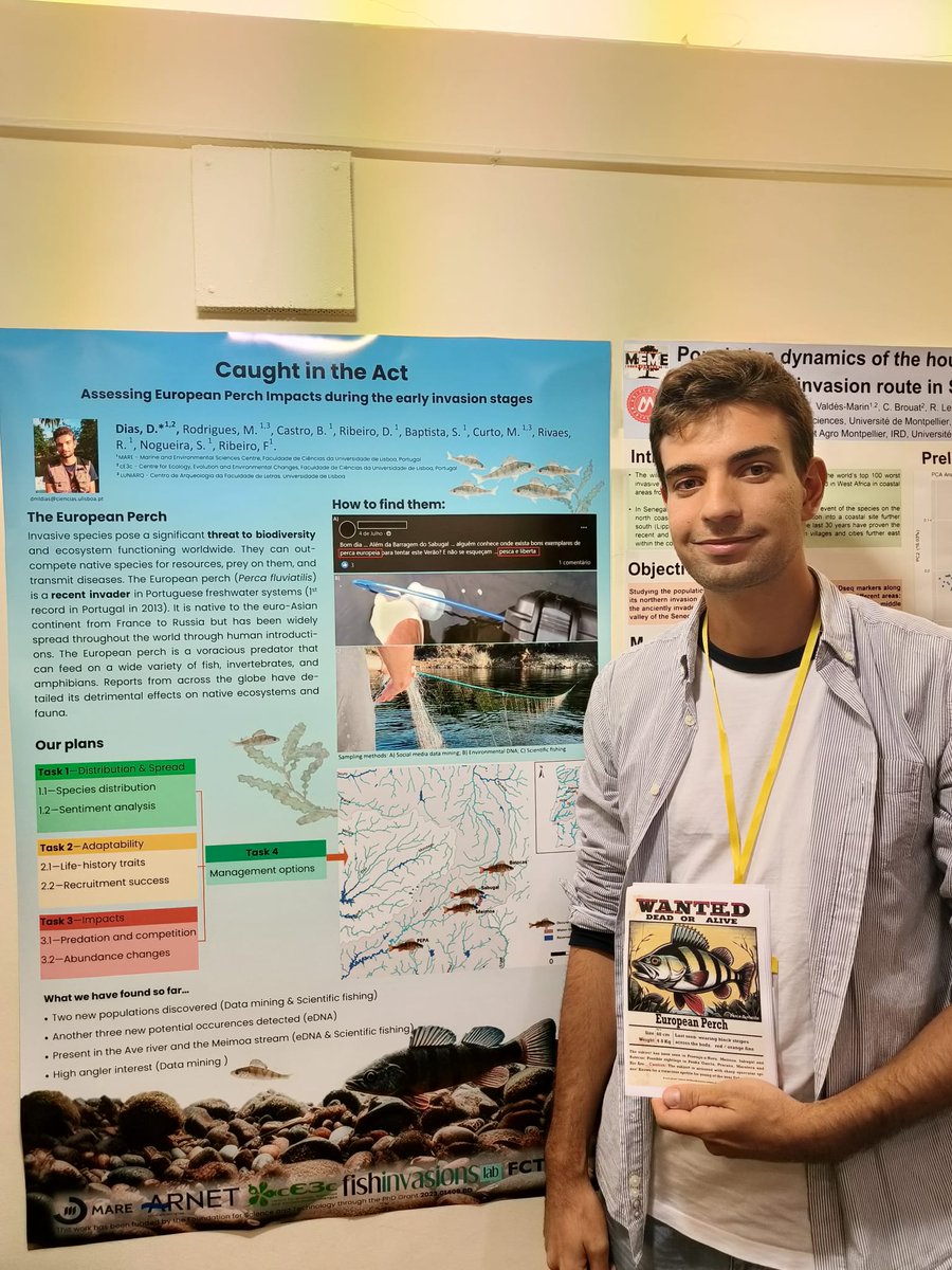 FishInvasionLab's tweet image. Poster presentations by our students at #TIBE2023. I am happy and proud to have good student cohort, with enthusiastic folks! @MARE_centre #megapredator #invasivesproject
