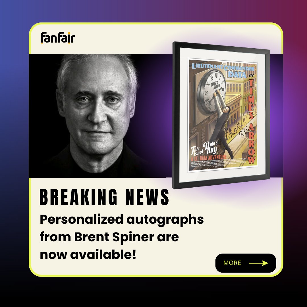 FanFairOfficial's tweet photo. We've got @BrentSpiner on the platform! Get your custom virtual autograph! https://t.co/talQLhzp93