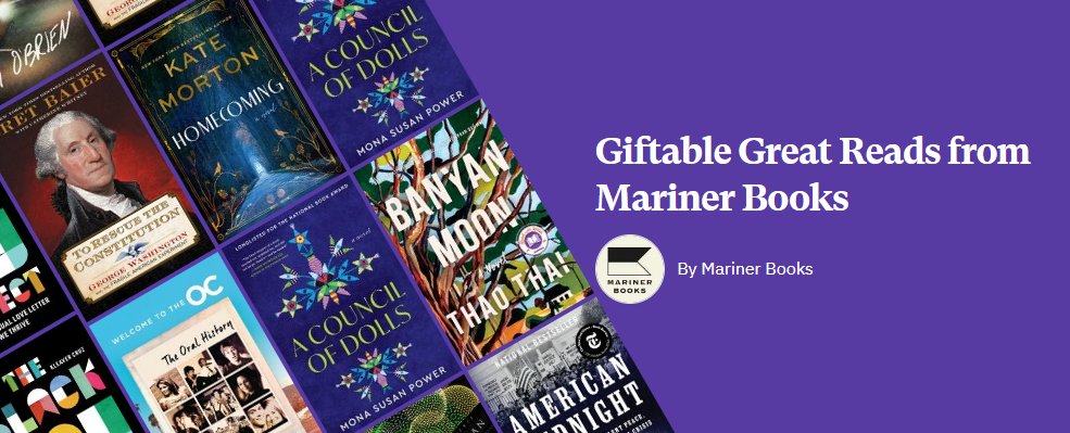 Mariner Books - Preorder alert! *And* a chance to support your