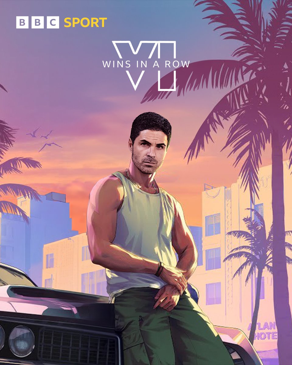 BBCSport's tweet image. Arteta is at the wheel 🔥🔥🔥

Arsenal have won six on the bounce thanks to a 97th-minute winner at Luton! 👏

#LUTARS