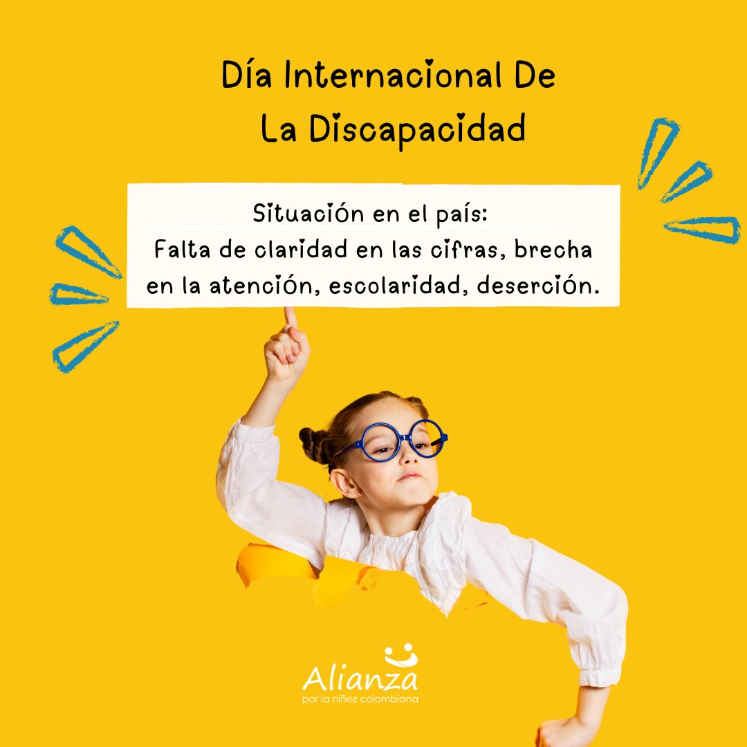#DíaInternacionalDeLaDiscapacidad | El pasado 3 dic conmemoramos el Día de la Discapacidad, y esta semana te vamos a contar las recomendaciones que incluimos en el Informe Alterno al Comité de los Derechos del Niño sobre la niñez con discapacidad en Colombia.  🧵👇